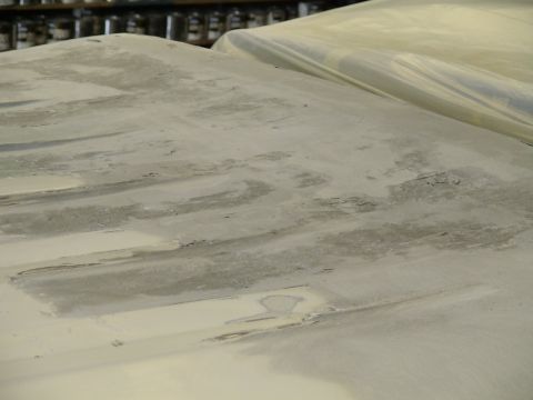 1993 Ford C-350 (Centurion Conversions) - 8 inch DA (dual action sander) with 40 grit to shape the base