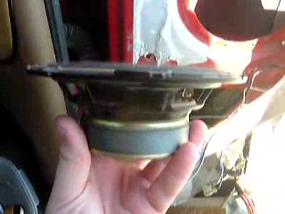 2006 Ford E350 - My Clarion 6.5" door speaker. Figured I'd take a video while I was reinstalling it after gluing the surround.