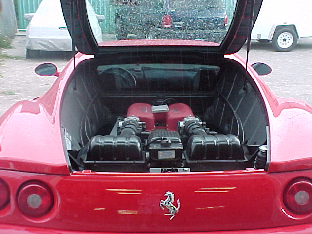 hey, what's the engine doing in the back seat?