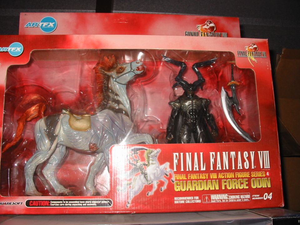 Final Fantasy VIII Guardian Force Odin action figure set with horse and figure