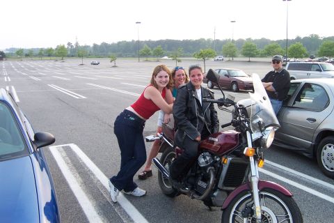 1983 Honda GL650I Silverwing Int - We have no idea who the guy leaning against the Breeze was. We kept running into him at MIR, and afterward at the Waldorf mall before we al…
