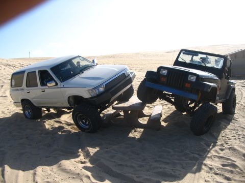 1993 Toyota 4Runner - chris's jeep and the Runner at pismo...