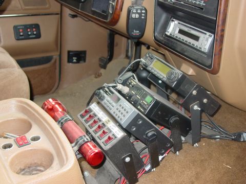 1989 Ford Bronco - Pass side view of the rack and everything else.