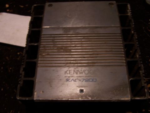 1979 Ford F-150 - Kenwood KAC-7200 stereo amplifier shown from the top with visible heatsink fins.