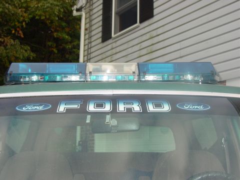 1989 Ford Bronco - Code 3 excalibur 48" lightbar. Used as a warning light as well as additional light at night to the front and both sides. 3 high speed rotat…