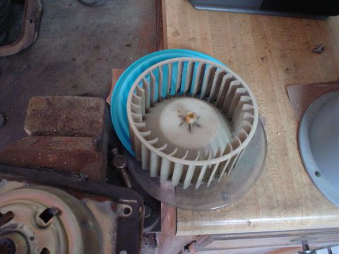 1984 Ford Bronco - A blower motor fan is shown, possibly for an interior rebuild project.