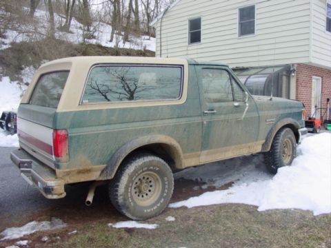1989 Ford Bronco - Loaned the truck to my wife while I was working on her car. She has been hooked since then.