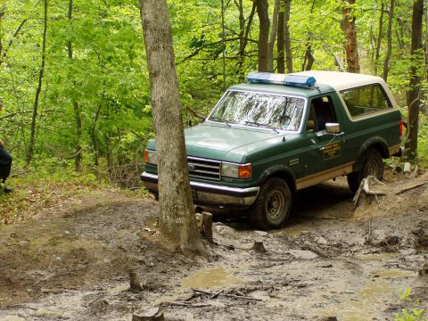 1989 Ford Bronco - Go around, Bronco doesn't like to swim.