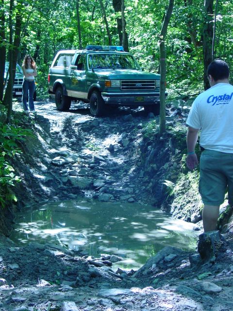 1989 Ford Bronco - Bath tub, low water level it has been a dry summer.