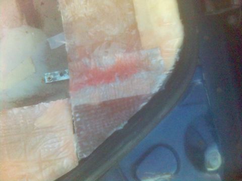1994 Ford Probe - Repairing a damaged interior car panel with fiberglass and resin.
