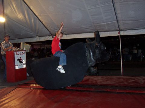1981 Ford F-150 - My son riding the bull!