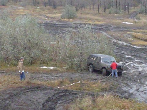 1981 Ford Bronco - you can see the first 60 feet of tow strap