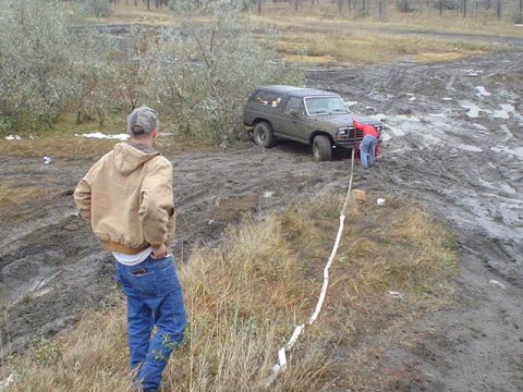 1981 Ford Bronco - better shot of tow strap