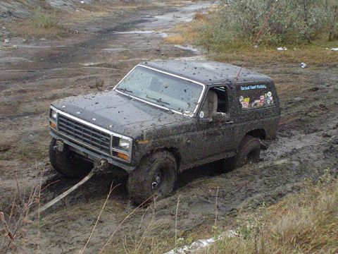 1981 Ford Bronco - gonna make it up with another 4 tires worth of traction and only about 120 horse power.