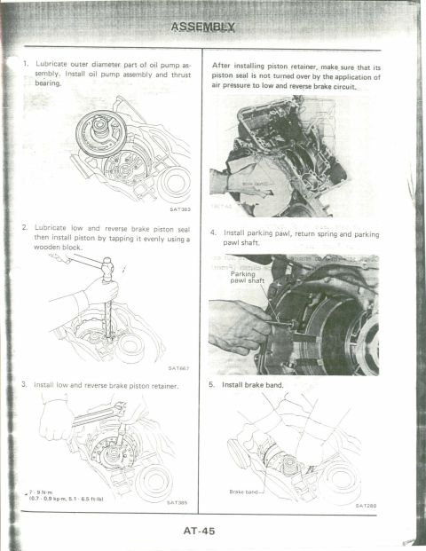 1990 Nissan Micra - This document displays assembly instructions and diagrams for a vehicle part, not a specific car model.