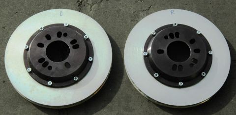 1991 Ford Taurus - Custom made 12.5 Wilwood curved vane rotors for Baer Racing Sport set up