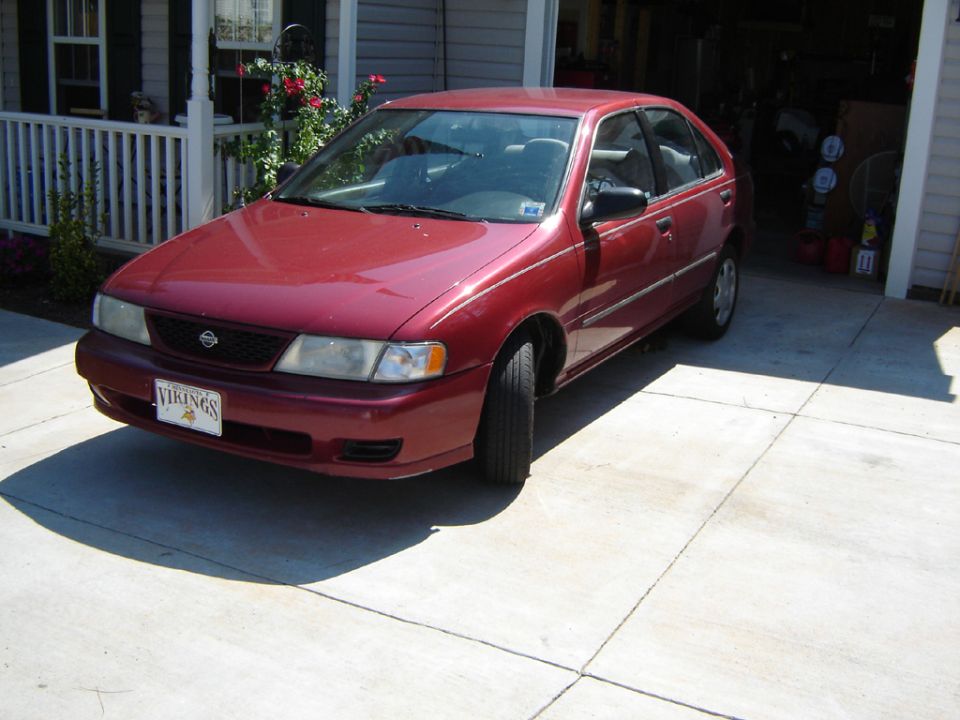 1998 Nissan Sentra parked in driveway