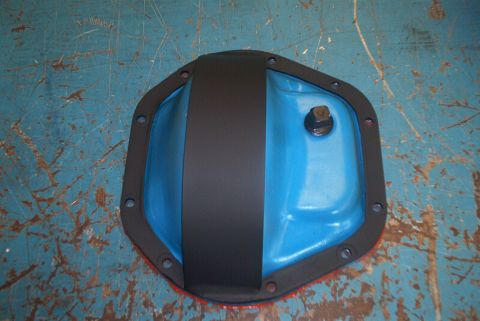 1983 Ford Bronco - A blue differential cover with a black stripe and gasket is shown, with Supermotors.net branding at the bottom right.
