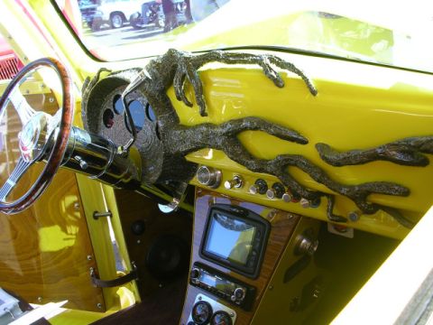 1996 Ford Probe - Custom interior features a unique tree branch design on the dashboard and steering wheel.