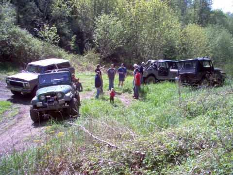 1979 Ford Bronco - At the top looking over at the "clay pit" that we had just got out of.
