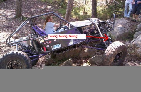 1985 Ford Bronco - Custom buggy navigating difficult rocky terrain with a driver at the wheel.