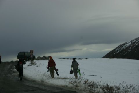 2003 Jeep TJ - snowboarders