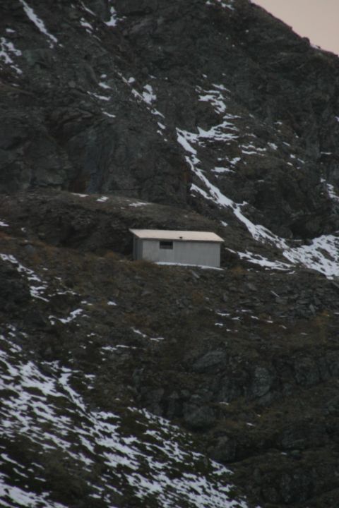 2003 Jeep TJ - Zoomed in on the cabin across the valley