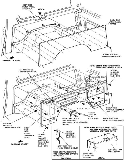 1983 Ford Bronco - '80-91 Bronco Bedside Panels IF THE IMAGE IS TOO SMALL, click it.