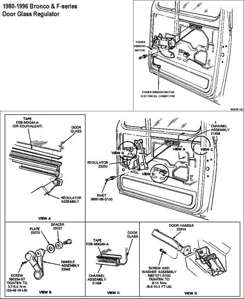 1983 Ford Bronco - Door Window Manual Regulator & Inside Handle Door Panel Removal [url=http://www.supermotors.net/registry/media/821133] http://www.supermoto…