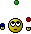 1979 Ford F-150 - Smiley face graphic with abstract background lights.