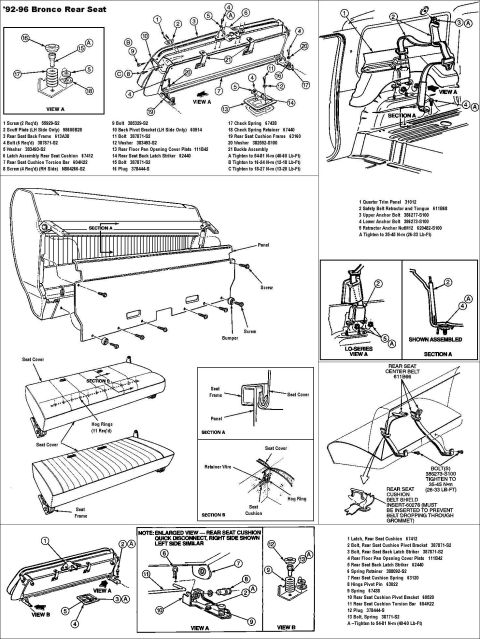 1983 Ford Bronco - '92-96 Bronco Rear Seat & Belts IF THE IMAGE IS TOO SMALL, click it. [url=http://www.supermotors.net/registry/media/894698] http://www.supe…