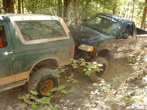 1985 Ford Bronco - So we gave him a little push....