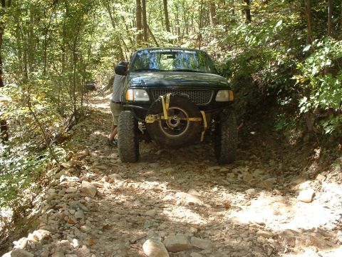 1985 Ford Bronco - with a tire strapped to the bumper :)