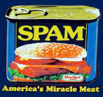 1995 Ford Bronco - A SPAM can is shown with a SPAM sandwich, advertising "America's Miracle Meat".