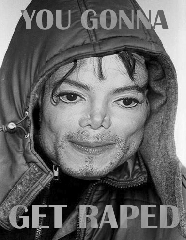 1995 Ford Bronco - This image features Michael Jackson with a provocative text overlay and a website address at the bottom.