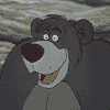 1995 Ford Bronco - This animated bear appears surprised or startled by something off-camera.