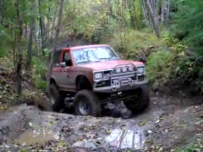 1985 Ford Bronco II - Chet's Crack Trail - Me going up the culvert