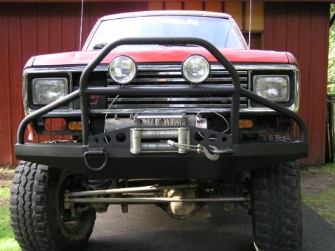 1985 Ford Bronco II - My newly fabed front bumper.