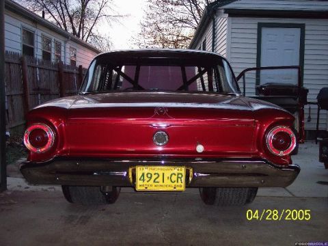 1960 Ford Falcon - First back end shot after putting on the bumper and license plate.