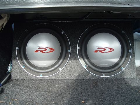 1994 Ford Thunderbird - my old box, two gen 1 alpine type r subs. some of the first ones out.