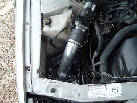 1994 Ford Thunderbird - my cold air intake with a cone filter, it was relocated to redthunder recently, and replaced by the stock airbox of the 94.