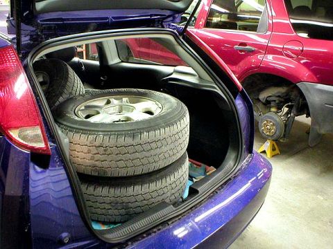 2003 Ford Escape - Yes, they do all fit in the SVT Focus. :)