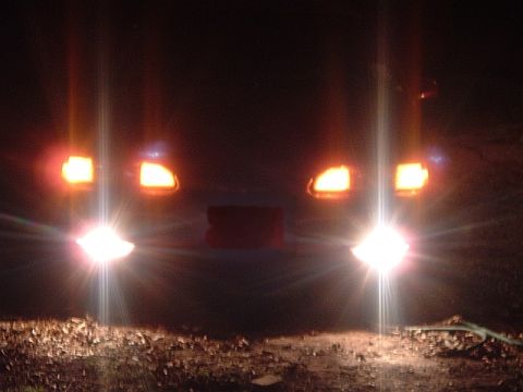 1994 Ford Thunderbird - here are some nite shots that i took to show how powerful the hella ff75 are