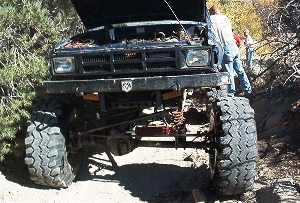 Mark busted a PS return line.  He replaced it.  We drove on.