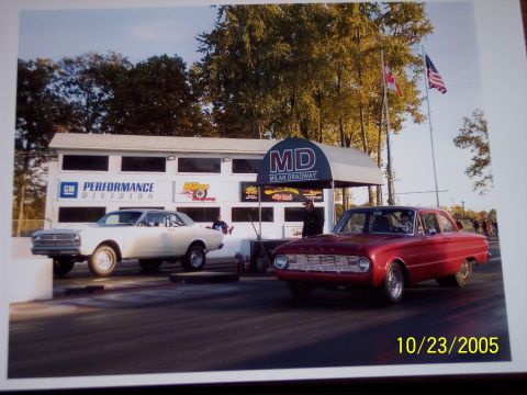 1960 Ford Falcon - Nice day at the track.