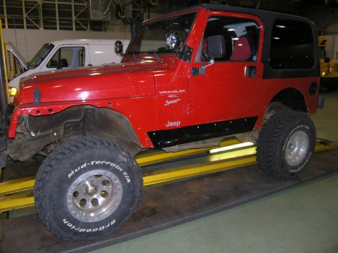 2001 Jeep Wrangler - Nolimit Rock Slider install