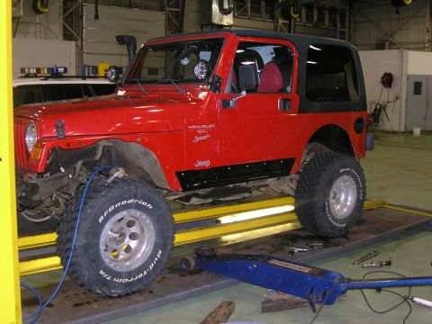 2001 Jeep Wrangler - Nolimit Rock Slider install