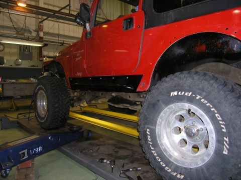 2001 Jeep Wrangler - Nolimit Rock Slider install