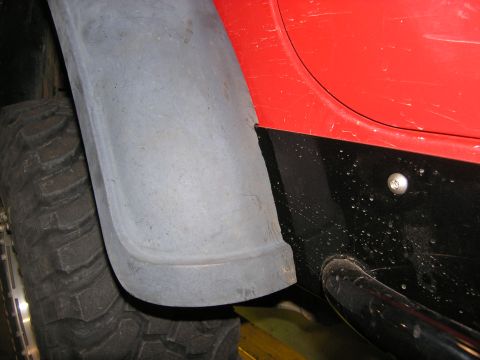 2001 Jeep Wrangler - modifing Bestop flares to fit rock sliders