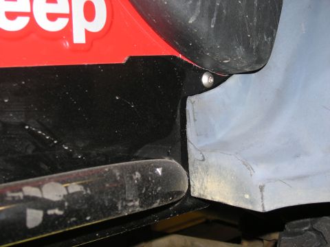 2001 Jeep Wrangler - modifing Bestop flares to fit rock sliders